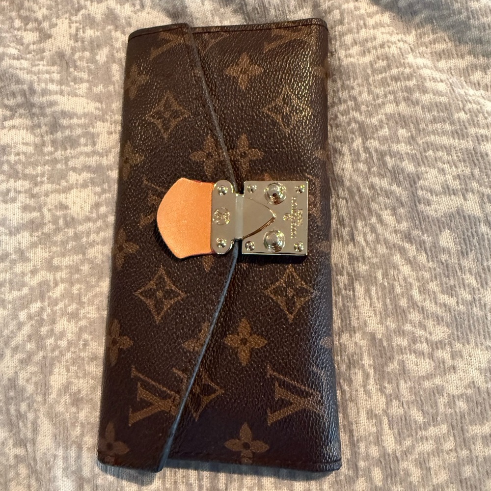 Inspired Monogram Wallet with Clasp